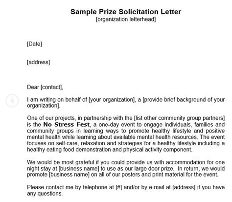 How to Write the Best Solicitation Letter Ever!.